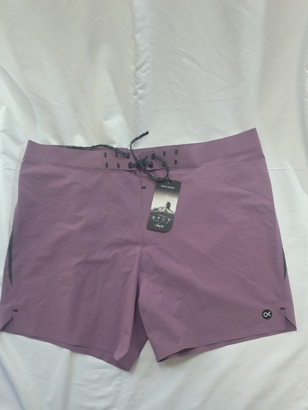 NWT Men's Outerknown "APEX EVOLUTION TRUNKS" in Lilac Sands Color. Size 42"x17"
